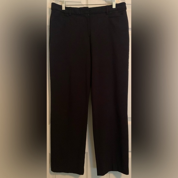 Kim Rogers Black Polyester Slacks 12S - Picture 1 of 8